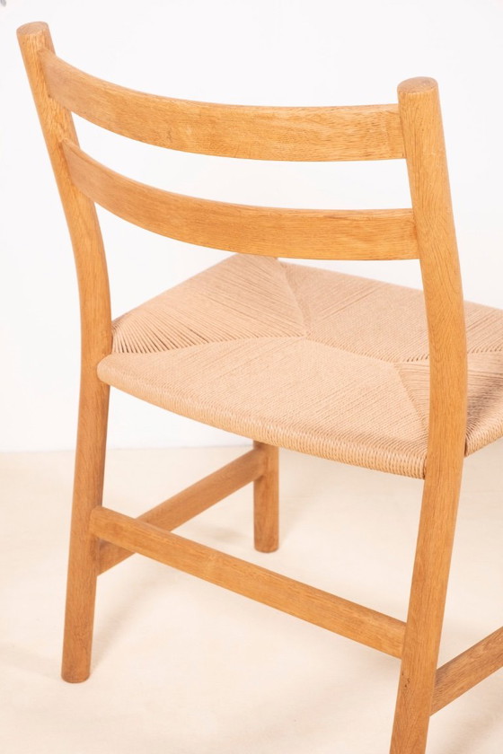 6x Hans J. Wegner CH47 en Chêne Savonné, 1975 – Carl Hansen & Søn, Chaises de salle à manger, Bois, Vintage (photo 9 of 13)