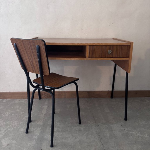 vintage desk and chair