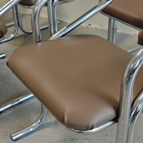 Vintage Jerry Johnson Eetkamerstoelen – Skai (photo 9 of 11)