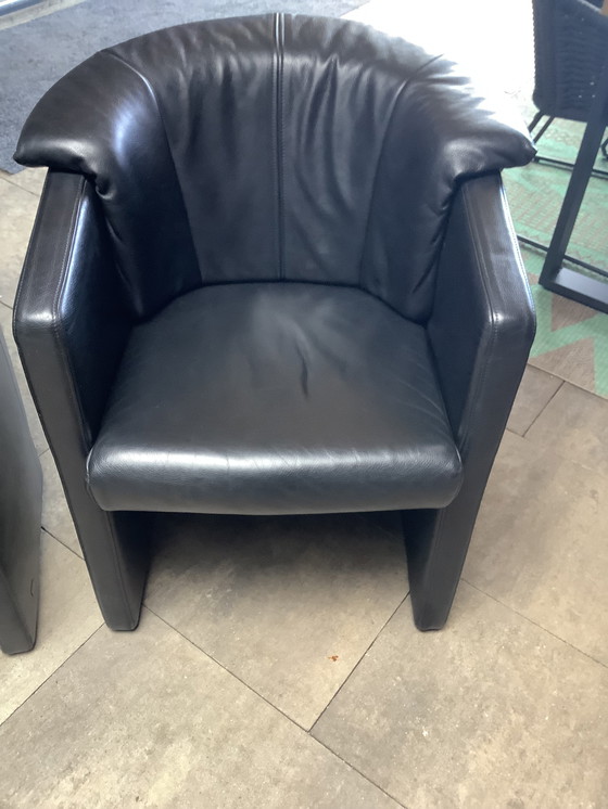 Image 1 of 2x Fauteuil Rolf Benz 390 Noir