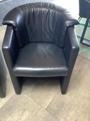 2x Poltrona Rolf Benz 390 Nera