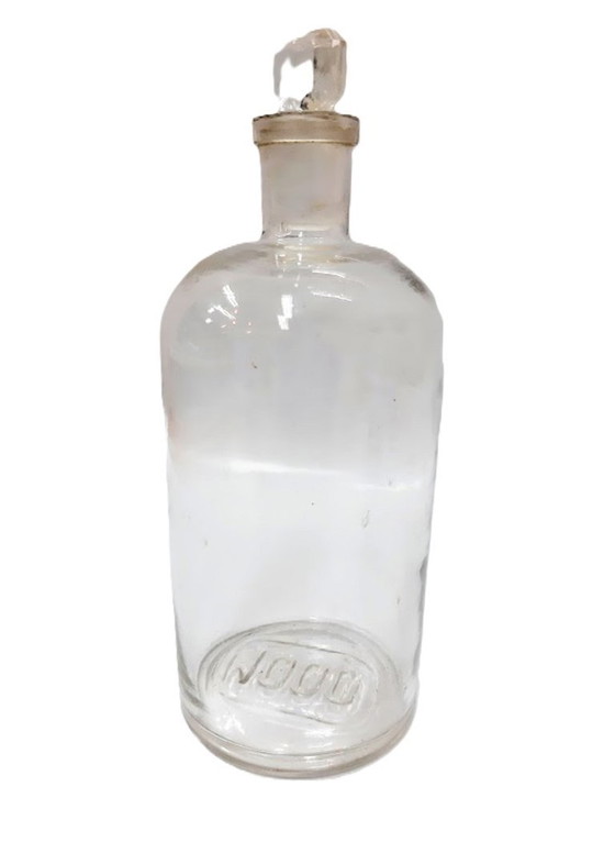 Image 1 of Vintage 1 liter apothecary bottle 
