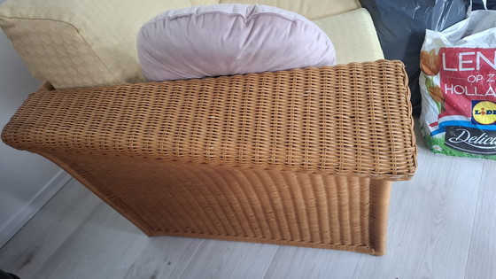 Image 1 of Vintage Rattan Double Sofa 1980s