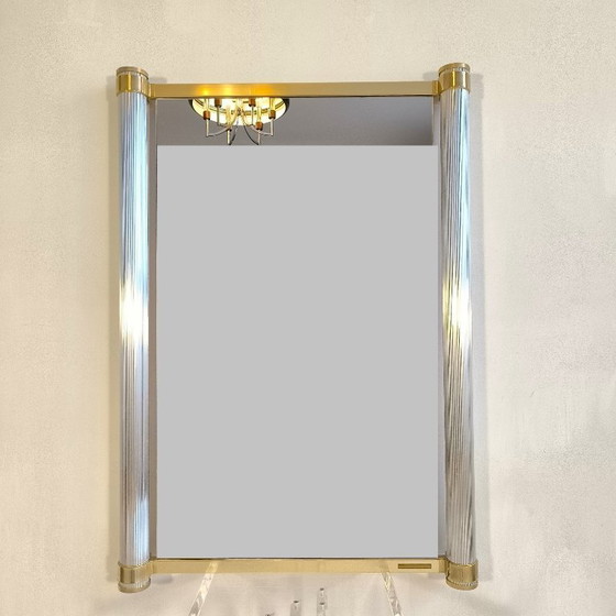 Image 1 of ✨💎 Pierre Vandel Paris - Très beau et rare grand miroir design 1970’s signé Pierre Vandel Paris ✨💎
