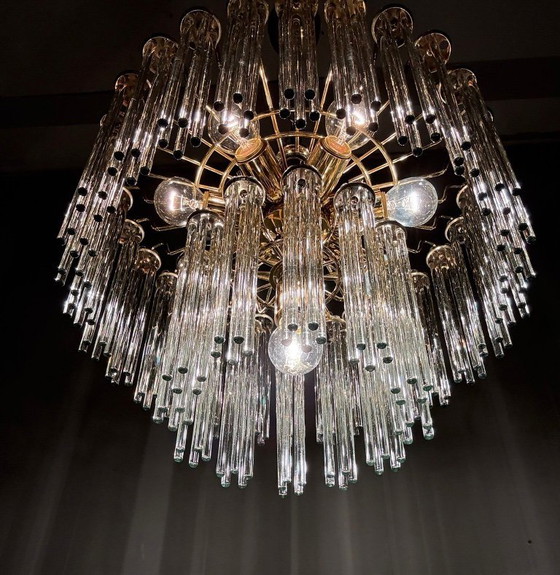 Image 1 of Mid-century chandelier/ceiling lamp by Gaetano Sciolari, Murano, Italy, 1970s.