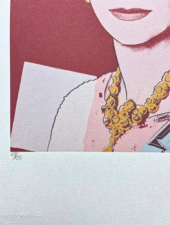 Naar Andy Warhol, Koningin Elizabeth II, jaren 1980, Lithografie – Litho's & Zeefdrukken, Paper (photo 3 of 7)