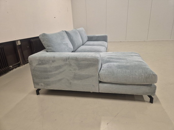 Image 1 of 30% SHOWROOM OUTLET - Corner Sofa Shadow - Aqua - Ribcord - Design