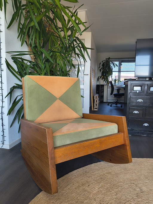 Asturias rocking chair by Carlos Motta (rare)