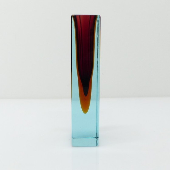 Image 1 of Sommerso Seguso Vetri d'Arte vaas, Murano, circa 1960