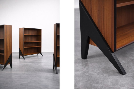 Image 1 of Libreria vintage in teak, stile scandinavo moderno di metà secolo, anni '60