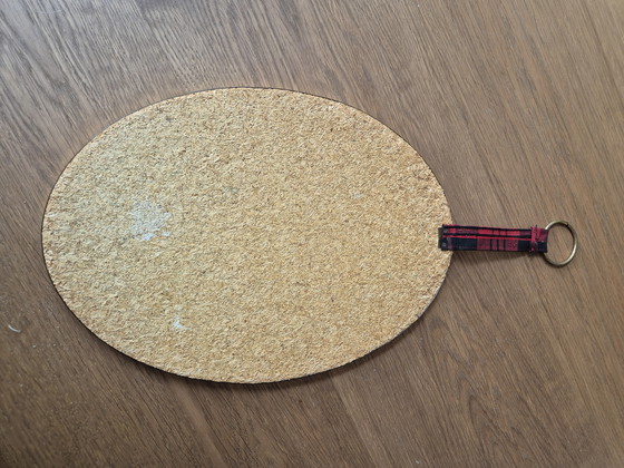 Image 1 of Vintage wabd mirror with checkered edge