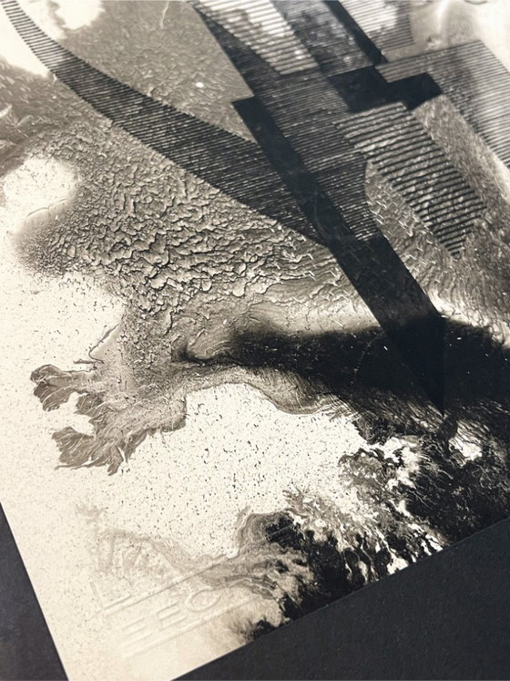 Image 1 of Original artwork on paper signed Eugène Eechaut, created in ink in 1973 - Framed