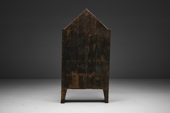 Image 1 of Volkskunst-Schrank, Frankreich, 19. Jahrhundert