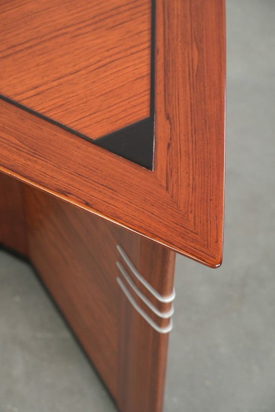 Image 1 of Tavolino/tavolino laterale di lusso dal design triangolare, in stile Art Déco, della serie Decoforma, firmato Schuitema.