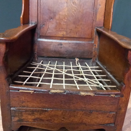 Image 1 of Rocking chair, Lambing rocking chair, Oak shepherd's chair