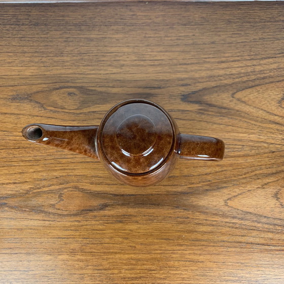 Image 1 of Ceramic Teapot / Coffee Pot, "Leopard-Tortoiseshell" Finish, 1960-70