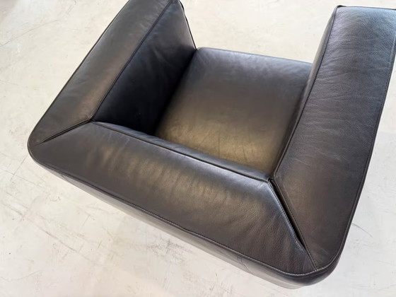 Cassina Blox Armchair Office Leather Reception Chair Design – Metal (photo 16 of 17)