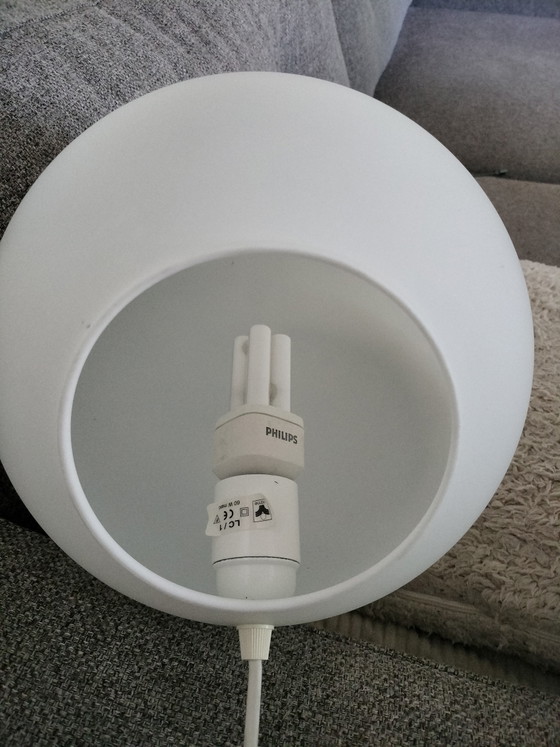 Image 1 of Vintage, Space Age egg-shaped glass table lamp, Domec