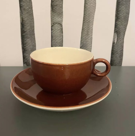 Image 1 of Lot de Tasses Marrons Italiennes Pagnossin