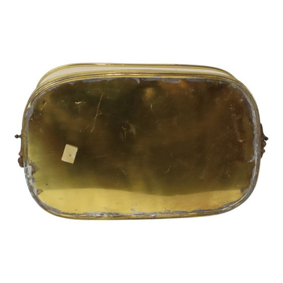 Grande fioriera ovale in ottone, vintage, XL, vaso portaoggetti 41 cm – Vasi per piante, Brass (photo 14 of 15)