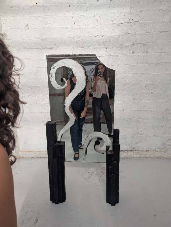 Image 1 of Burn to Born - Handgemaakte spiegel van PONCE STUDIO