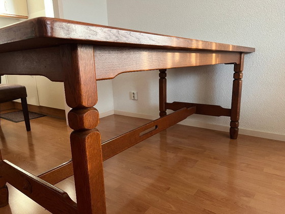 Image 1 of Oak dining table (6 people)