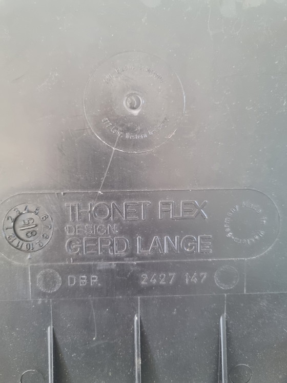 Image 1 of 2 vintage Thonet Flex design Gerd Lange chairs from the 70s/80s