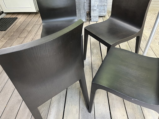 4 chaises vintage. – eetkamerstoelen, Wood (photo 2 of 5)