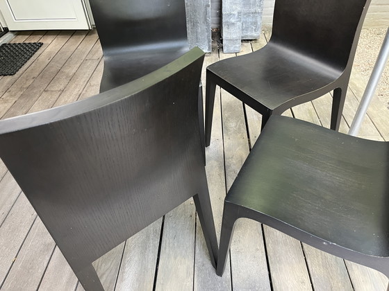 4 chaises vintage. – onbekend, Chaises de salle à manger, Wood (photo 2 of 5)