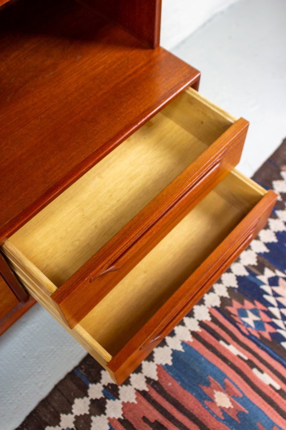 Image 1 of Vintage teak bookcase, highboard, sideboard, Mid Century Danish