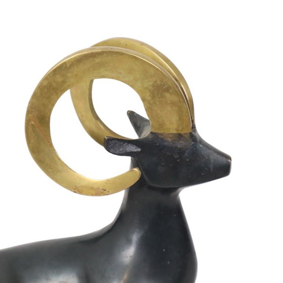Image 1 of Statue de bélier en laiton de style Art déco