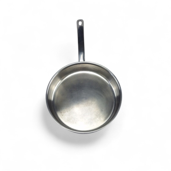 Image 1 of Kuhn Rikon frying pan sauté pan wok stainless steel 25 cm Swiss Made