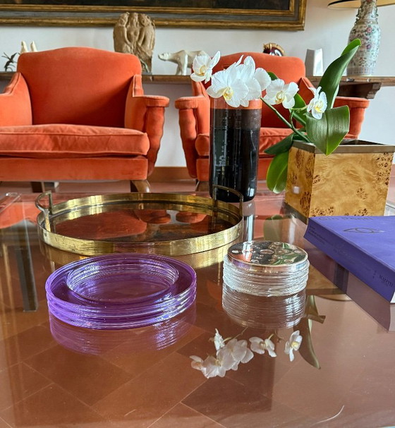 Space Age "Onde" Series Crystal Ashtray, Sergio Asti, Arnolfo Di Cambio Italy Ca. 1970 – Bowls, Glass (photo 5 of 12)