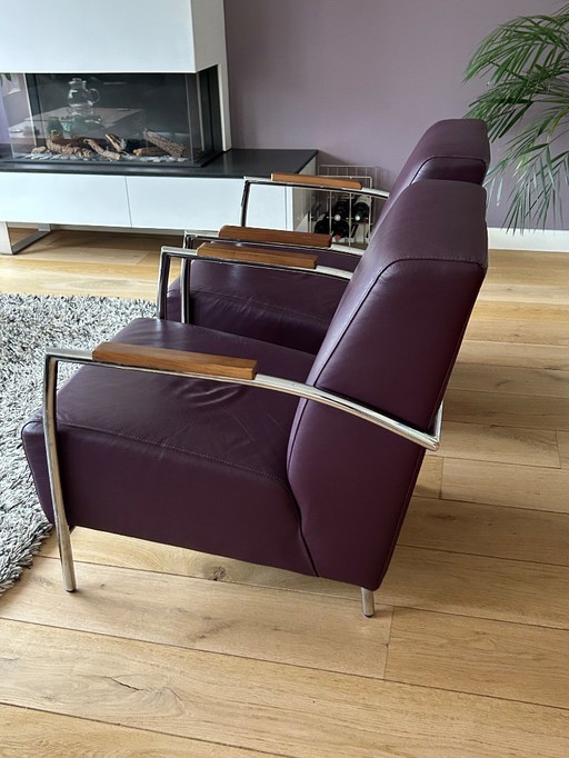 Due bellissime poltrone Montel in pelle