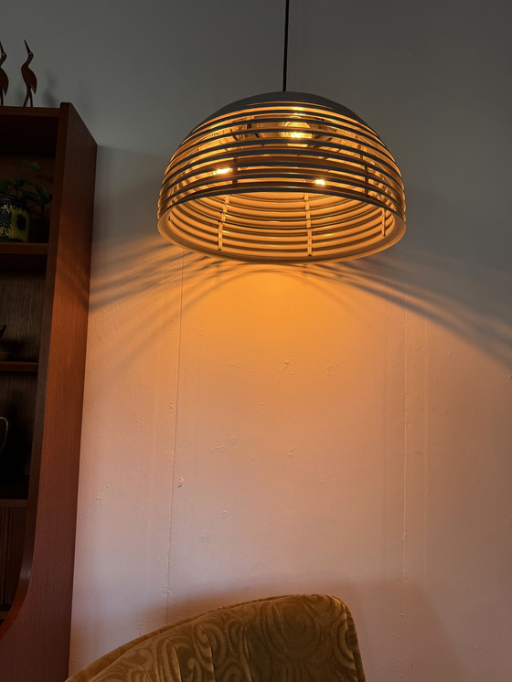 Image 1 of Lampada a sospensione vintage in metallo 'Saturnus', Staff Leuchten '70