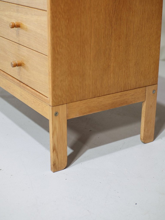 Image 1 of (2x) Eiken ladekast Deens vintage