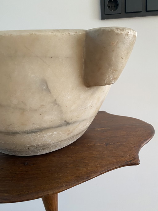 Vijzel Ca.1850 – decoratieve objecten, Marble, Stone (photo 2 of 5)
