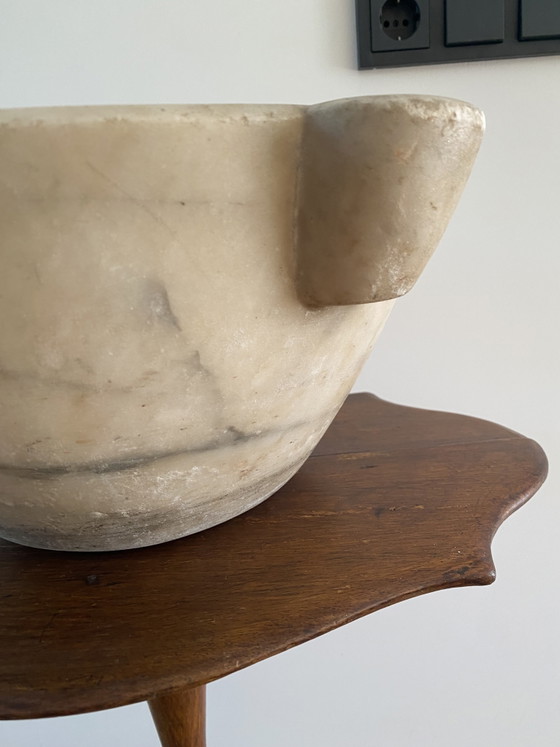 Vijzel Ca.1850 – Decoratieve objecten, Marble, Stone (photo 2 of 5)
