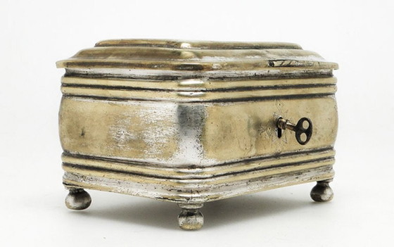 Plated Brass Sugar Bowl From Henneberg Brothers, Warsaw, Poland, 19th Century – Table accessories, Silver (photo 8 of 13)