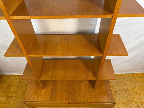 Image 1 of Mid Century Modern Style Teak Shelving Unit / Room Divider Scandinavian Influence  A striking mid century modern style shelving 