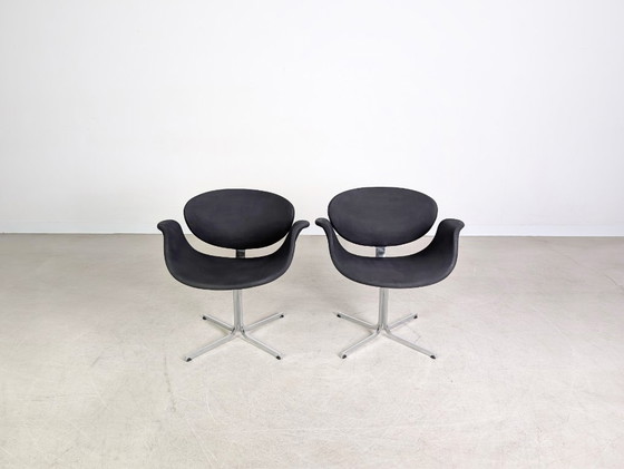 Image 1 of Conjunto de 2 sillones tulipán Artifort Pierre Paulin 1970 negro
