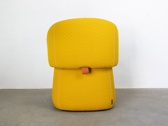 Haworth Openest armchair and pouf designed by Patricia Urquiola, Textile, Yellow, Modern (photo 7 of 11)