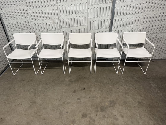 Image 1 of 5x postmodern Arco dining chairs from the 1980s