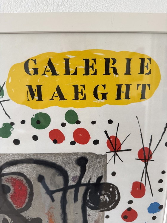 Image 1 of Poster della mostra di Joan Miró MAEGHT del 1965 incorniciato da EAMES