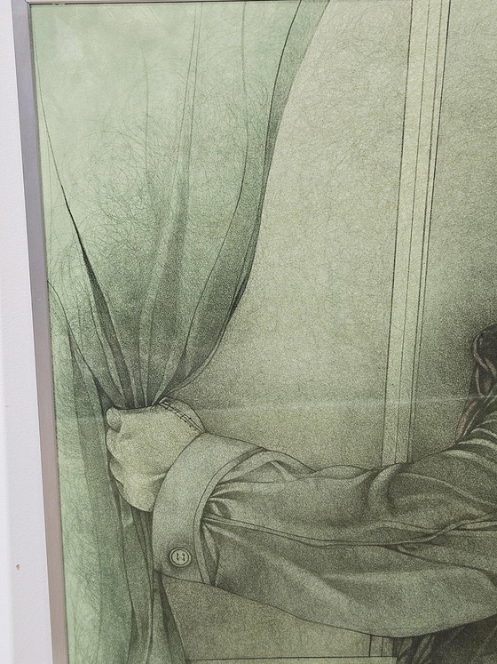 Bruno Bruni, Hinter dem Vorhang, 1979, Litografia, Incorniciato – Litografie e stampe (photo 15 of 16)