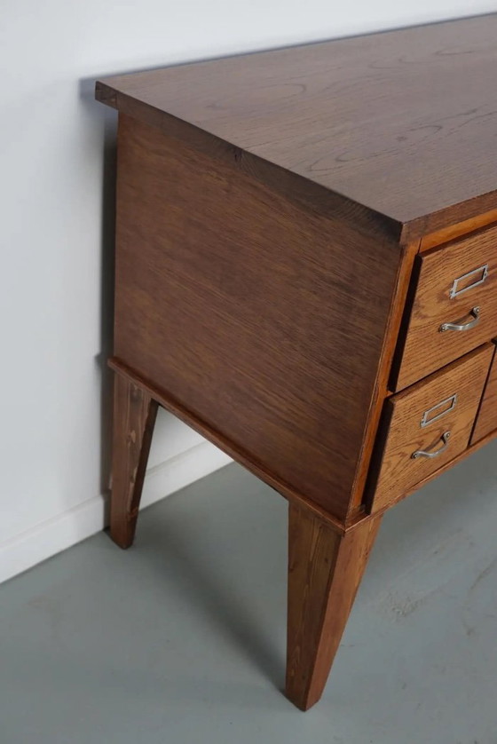 Image 1 of Armario de farmacia/archivador antiguo de roble holandés, años 50