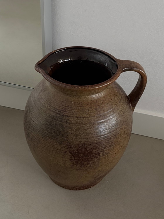 Jarrón de cerámica XXL West Germany con asa – Jarrones, Ceramic, Vintage (photo 5 of 6)
