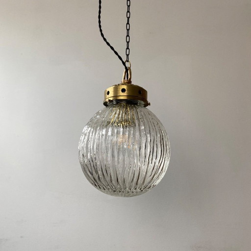 Vintage Art Deco XL Pendant Light