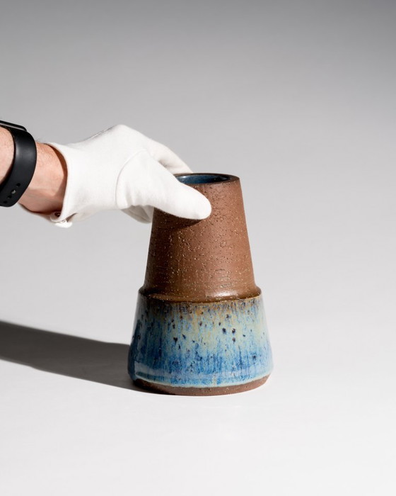 Image 1 of Michael Andersen & Søn Bornholm Studio Ceramic Vase Denmark 60s Sculptural