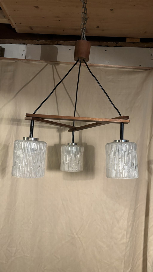 Skandinavische Hängelampe aus der Mitte des Jahrhunderts